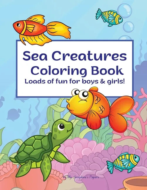 Sea Creatures Coloring Book - Paperback