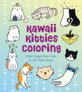Kawaii Kitties Coloring: Color Super-Cute Cats in All Their Glory - Paperback