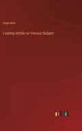 Leading Article on Various Subject - Hardcover