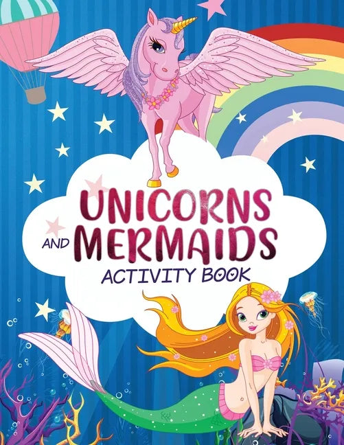 Mermaid Unicorn Activity Workbook - Paperback