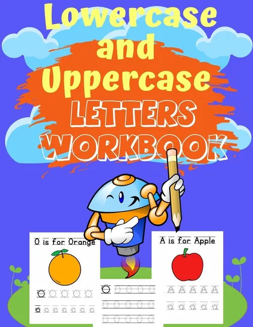 Lowercase and Uppercase letters Workbook: trace letters alphabet handwriting practice workbook, trace letters worksheet, upper and lowercase letters w - Paperback