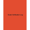 Scale Verification Log: 8.5 X 11, 210 pages, Orange Cover - Paperback