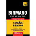 Vocabulario Español-Birmano - 9000 palabras más usadas - Paperback