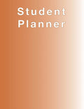 Burnt Orange Planner, Agenda, Organizer for STUDENTS, (undated) large 8.5 x 11, Weekly View, Monthly View, Yearly View - Paperback