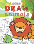 Animals Learn To Draw Book For Kids Ages 5-7 - Paperback