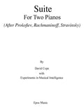 Suite for Two Pianos (After Rachmaninoff): (Prokofiev, Rachmaninoff, Stravinsky) - Paperback