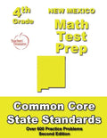 New Mexico 4th Grade Math Test Prep: Common Core Learning Standards - Paperback