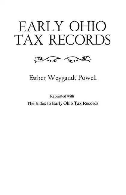 Early Ohio Tax Records (Indexed) - Paperback