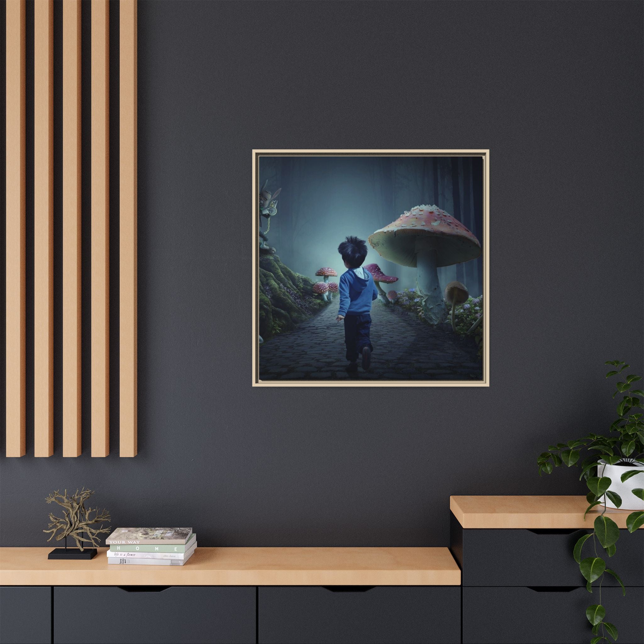 Matte Canvas, Framed (Multi-color)