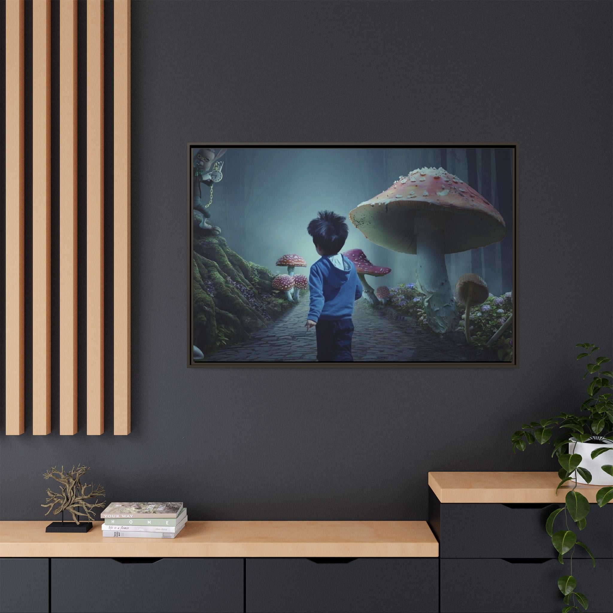 Matte Canvas, Framed (Multi-color)