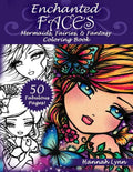 Enchanted Faces: Mermaids, Fairies & Fantasy Coloring Book - Paperback