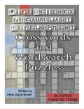Life Science Vocabulary Development Crosswords and Wordsearch puzzles - Paperback