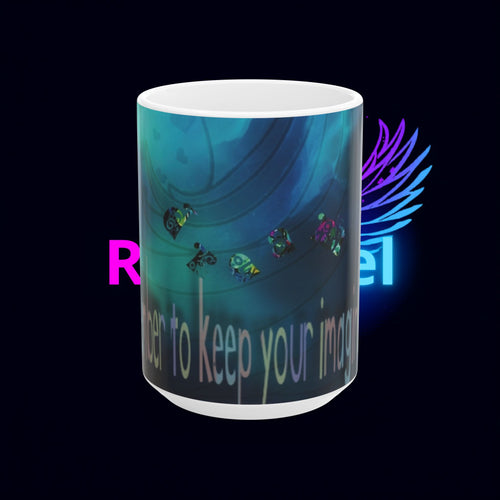 Dreamy Mermaid Ceramic Mug — Blue Ocean Fantasy Coffee Cup (11oz, 15oz)