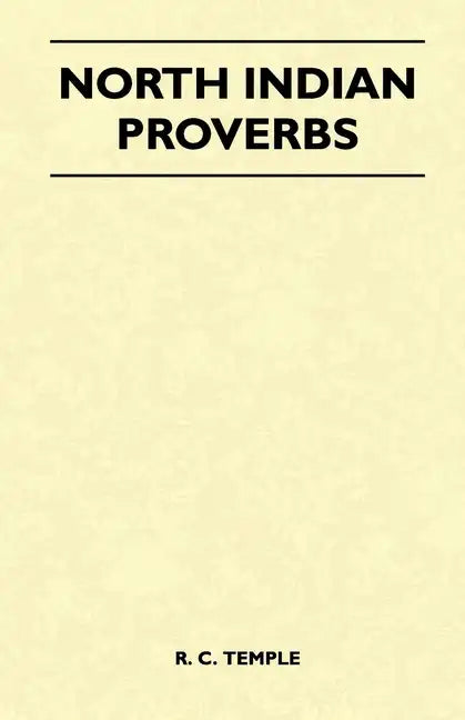 North Indian Proverbs (Folklore History Series) - Paperback