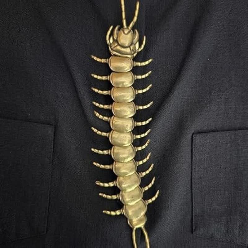 Gothic Articulated Centipede Snap-On Shirt Button Cover