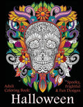 Adult Coloring Book: Halloween: Spooky, Frightful & Fun Designs - Paperback
