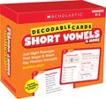 Decodable Cards: Short Vowels & More - Hardcover