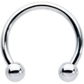 16G STEEL HORSE SHOE Circular Barbell 3/8 3mm