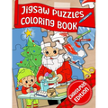 Jigsaw Puzzle Coloring Book: Christmas edition - Paperback