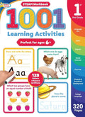 Active Minds 1001 First Grade Learning Activities: A Steam Workbook - Paperback