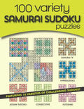 100 Variety Samurai Sudoku Puzzles: 10 varieties of challenging sudoku - Paperback