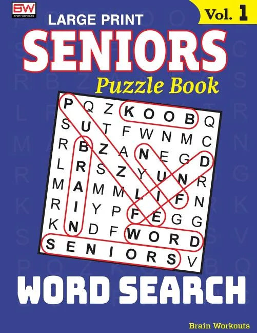 SENIORS Puzzle Book: WORD SEARCH, Specially designed for adults - Paperback