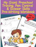My Giant Preschool Tracing, Pen Control & Scissor Skills Pre-Writing Workbook - Paperback