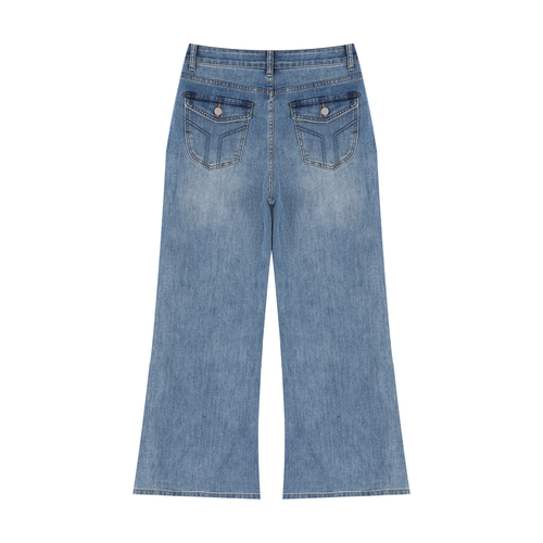 Women’s Vintage Wash Wide Leg Jeans