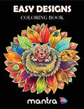 Easy Designs Coloring Book: Coloring Book for Adults: Beautiful Designs for Stress Relief, Creativity, and Relaxation - Paperback
