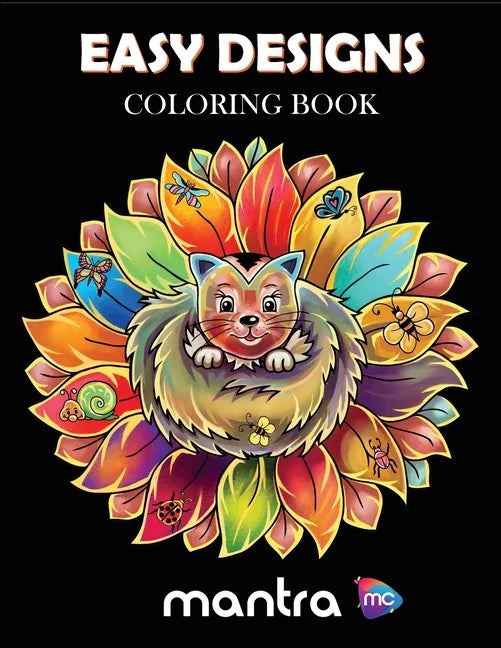 Easy Designs Coloring Book: Coloring Book for Adults: Beautiful Designs for Stress Relief, Creativity, and Relaxation - Paperback