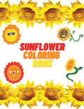 Sunflower Coloring Book: Educational Activity Book with Sunflowers Coloring and Activity Book for Kids - Paperback