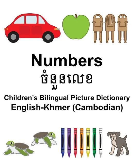 English-Khmer (Cambodian) Numbers Children's Bilingual Picture Dictionary - Paperback