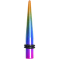 2G Acrylic Electric Rainbow Straight Taper