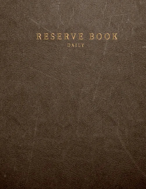 Daily reserve book: for Restaurant Customer record tracking Daily reserve book - Paperback