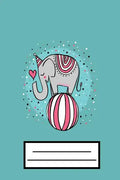Cute Elephant: Cute Blue Elephant Composition Notebook - Paperback