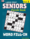 SENIORS Puzzle Book: WORD FILL-IN, Specially designed for adults - Paperback
