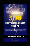 500 Most Common List For NEET-PG - Paperback