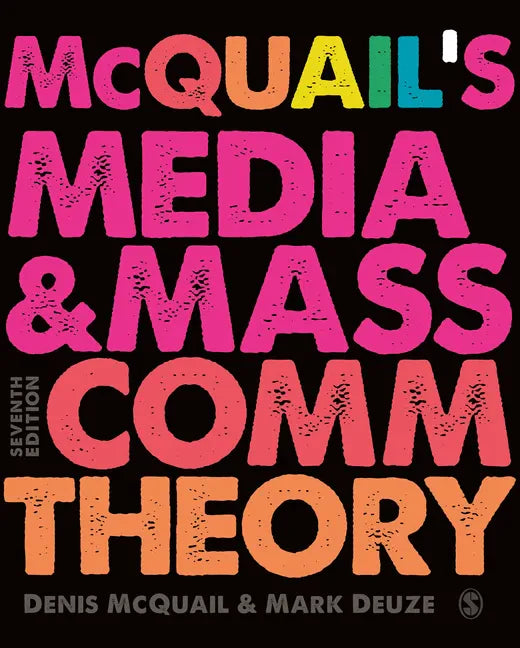 McQuail's Media and Mass Communication Theory - Paperback