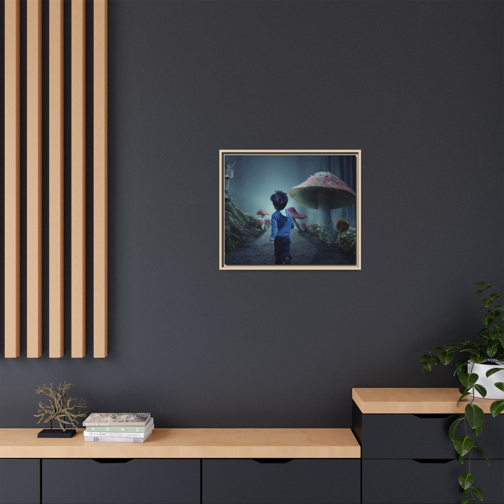 Matte Canvas, Framed (Multi-color)