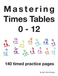 Mastering Times Tables 0 - 12 - Paperback