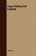Gage Making and Lapping - Paperback