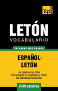 Vocabulario español-letón - 7000 palabras más usadas - Paperback
