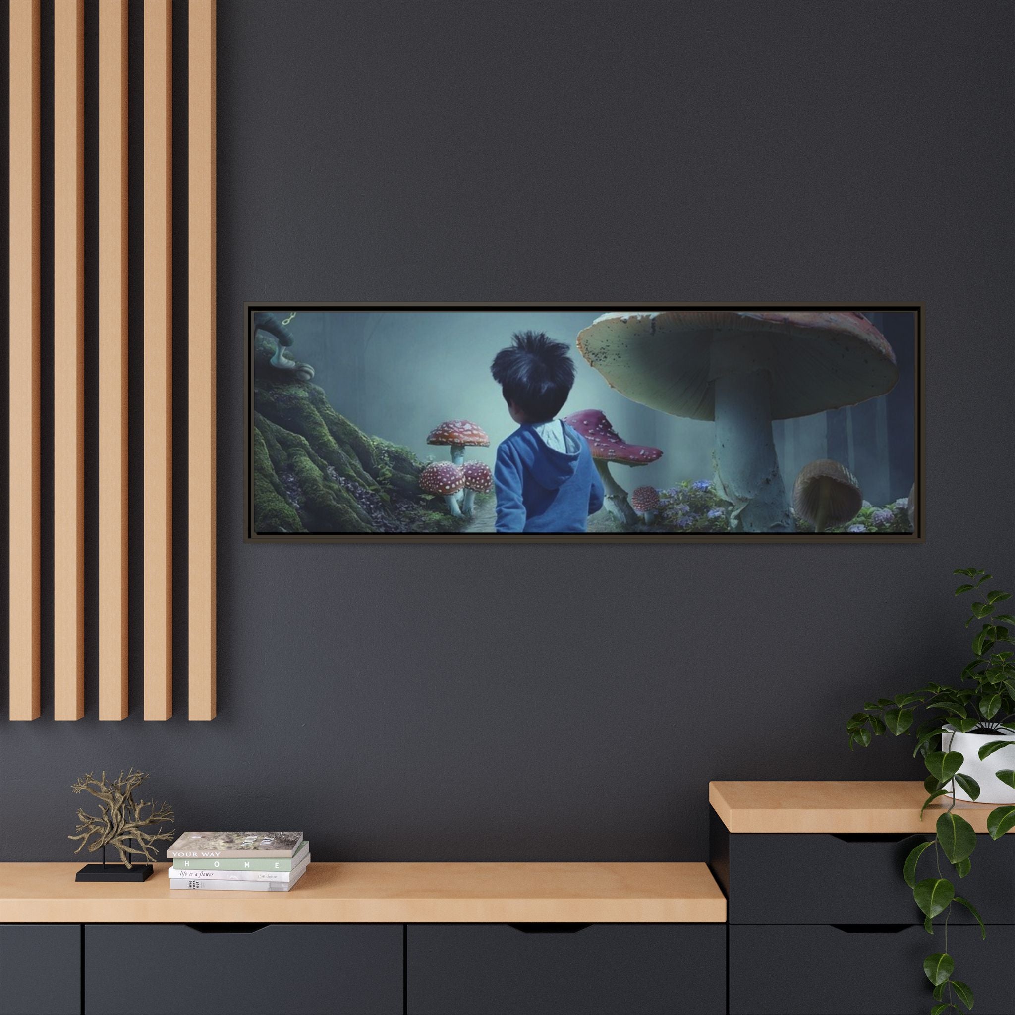 Matte Canvas, Framed (Multi-color)