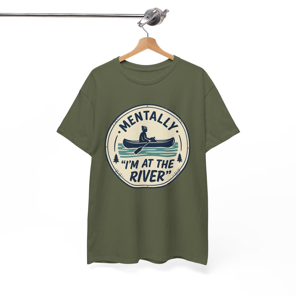 "Mentally I’m At The River" Canoe Graphic Tee