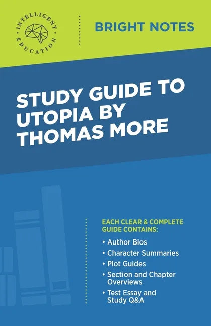 Study Guide to Utopia by Thomas More - Paperback