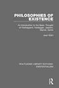 Philosophies of Existence: An Introduction to the Basic Thought of Kierkegaard, Heidegger, Jaspers, Marcel, Sartre - Paperback