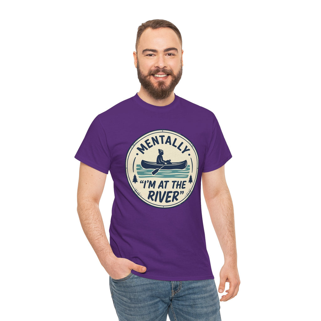 "Mentally I’m At The River" Canoe Graphic Tee