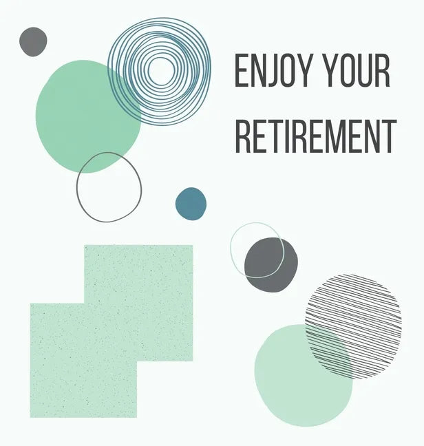 Happy Retirement Guest Book with lined pages (hardback) - Hardcover