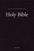 NIV, Pew and Worship Bible, Large Print, Hardcover, Black - Hardcover