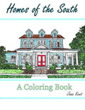 Homes of the South: A Coloring Book for Adults - Paperback
